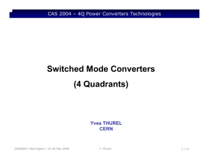 Switched Mode Converters (4 Quadrants)