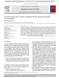 Revisiting the four-quadrant operation of AC machines