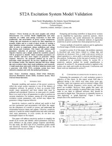 ST2A Excitation System Model Validation