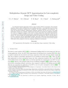 Multiplierless 16-point DCT Approximation for Low
