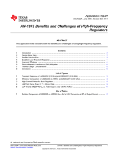 AN-1973 Benefits and Challenges of High