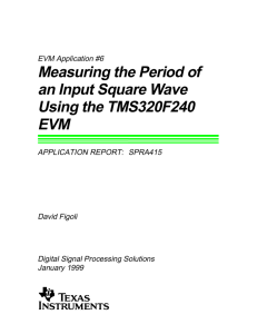 Measuring the Period of an Input Square Wave