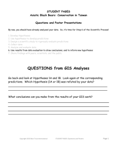 Student Pages: Questions and Poster