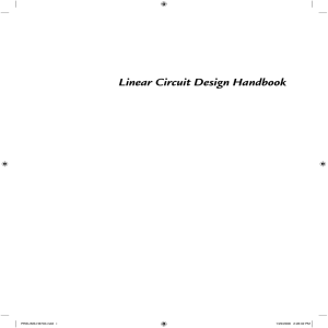 Linear Circuit Design Handbook