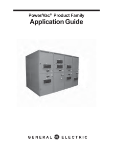 PowerVac Switchgear Application Guide