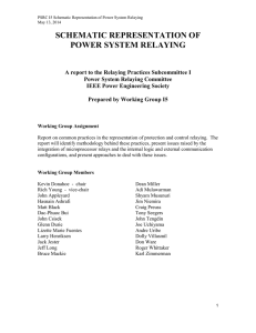 Schematic Representation of Power System Relaying