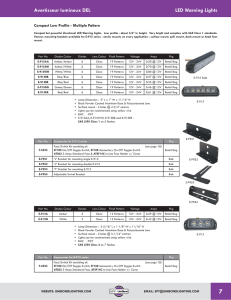 LED Warning Lights Avertisseur lumineux DEL - Uni