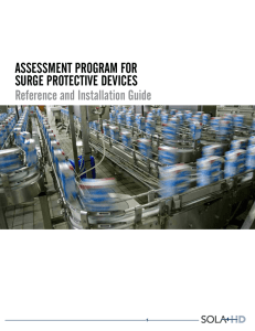 assessment program for surge protective devices