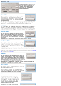 Main Control Panel The Main Control Panel is located on