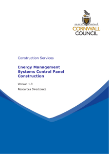 Energy Management Systems Control Panel