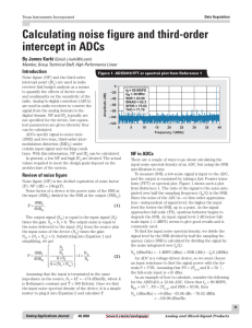 Calculating noise figure and third-order