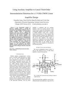 Using Auxiliary Amplifier to Cancel Third