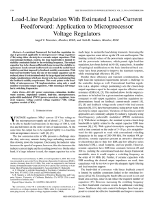 Load-Line Regulation With Estimated Load