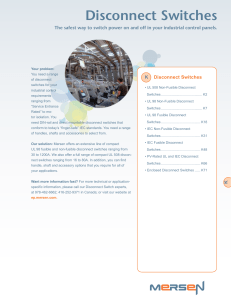 Disconnect Switches