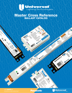Master Cross Reference - Universal Lighting Technologies