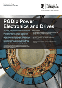 PGDip Power Electronics and Drives