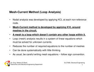 Mesh-Current Method (Loop Analysis)