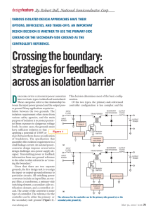 Crossing the boundary: strategies for feedback across an isolation