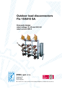 Outdoor load disconnectors Fla 15/6410 SA