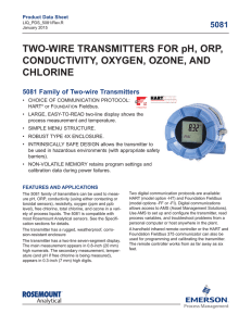5081 Two-Wire Transmitter - Emerson Process Management