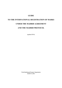 Guide to the International Registration of Marks