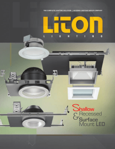 Shallow Recessed and Surface Mount LED