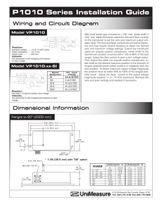 Wiring and Circuit Diagram Dimensional Information