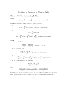 Solutions to Problems in Chapter Eight