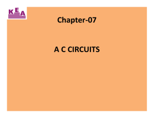 Chapter 07 A C CIRCUITS