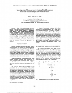 Zero-current switching fixed frequency resonant