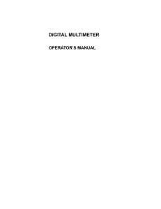 digital multimeter - Circuit Specialists