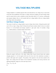 VOLTAGE MULTIPLIERS