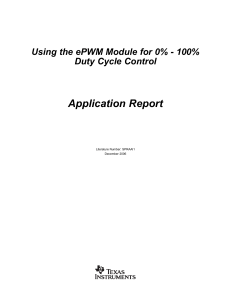 Using the ePWM Module for 0%