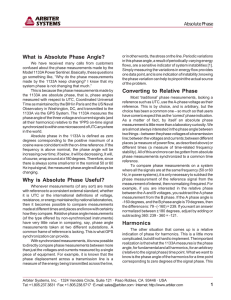 What is Absolute Phase Angle? Why is Absolute Phase Useful