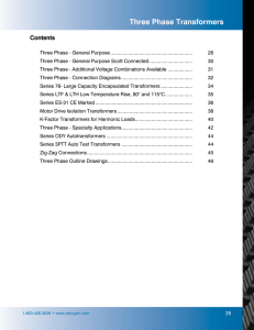 Three Phase Transformers