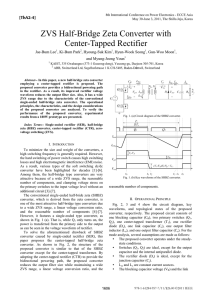 [ThA2-4] ZVS Half-Bridge Zeta Converter with Center