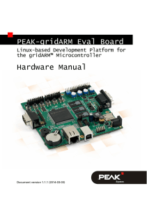 PEAK-gridARM Evaluation Board - Hardware Manual - PEAK