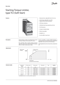 Starting Torque Limiter, type TCI (Soft Start)