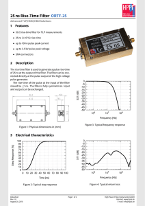 ns Rise-Time Filter ORTF - High Power Pulse Instruments GmbH