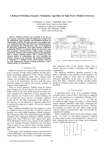 A Reduced Switching Frequency Modulation Algorithm for High