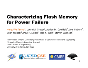 Characterizing Flash Memory for Power Failure