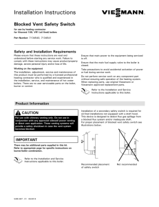 Blocked Vent Safety Switch