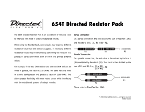 654T Directed Resistor Pack