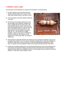 Resistor colour codes