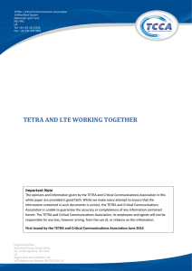 TETRA and LTE Working Together
