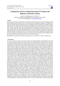 Comparison of Power Output from Solar PV Panels with Reflectors