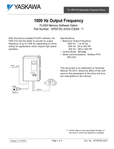 1000 Hz Output Frequency