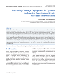 Improving Coverage Deployment for Dynamic Nodes using Genetic