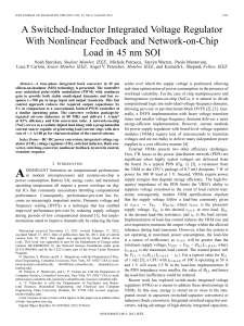 A Switched-Inductor Integrated Voltage Regulator With Nonlinear