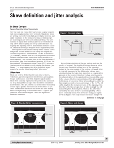Skew definition and jitter analysis